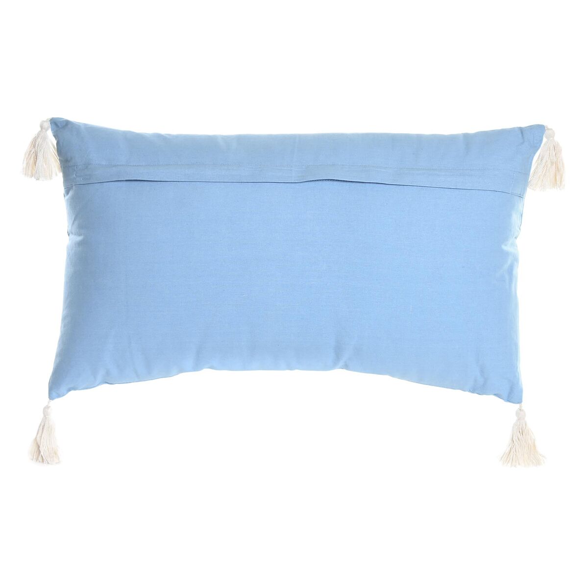 Kudde DKD Home Decor 60 x 15 x 35 cm Blå Vit